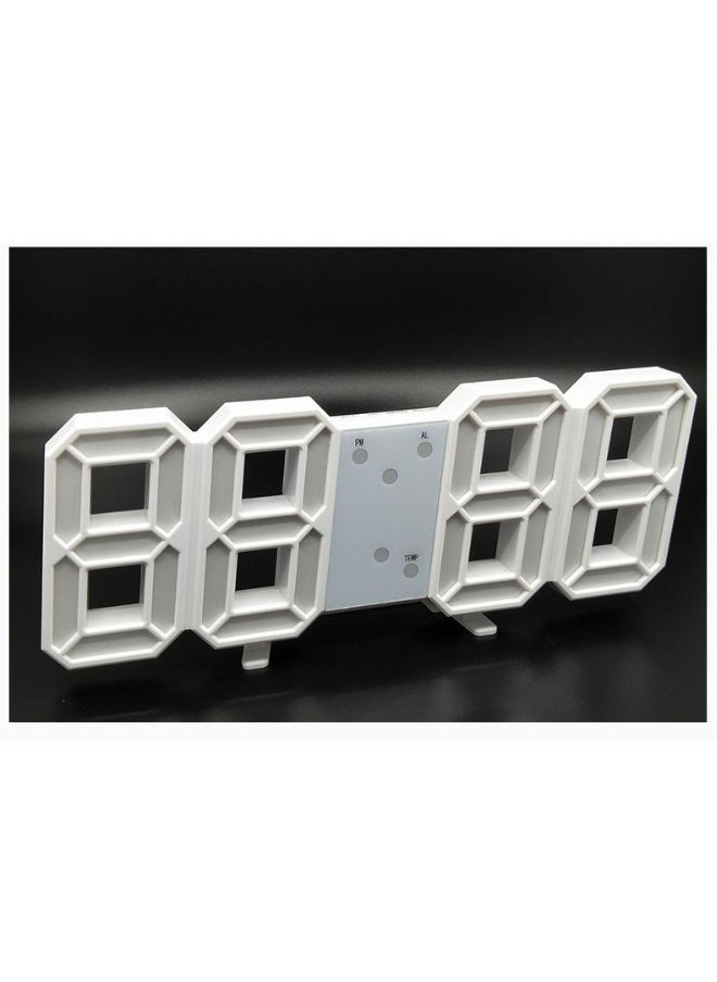 Intelligent 3D Clock Led Digital Alarm Clock Electronic Clock Living Room Wall Mounted Clock Indoor Temperature Clock