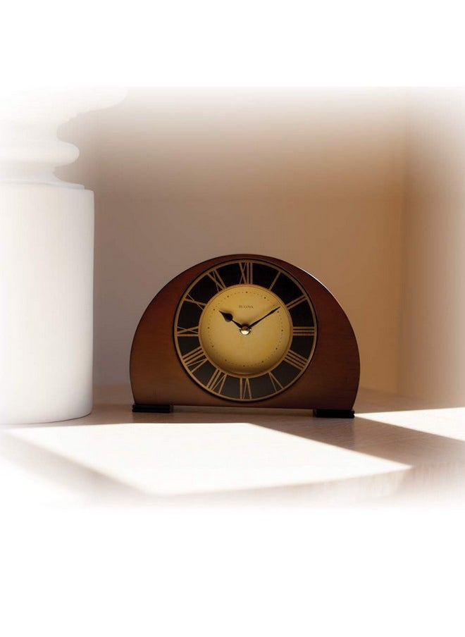 Bulova B7340 Tremont Clock, Walnut Finish