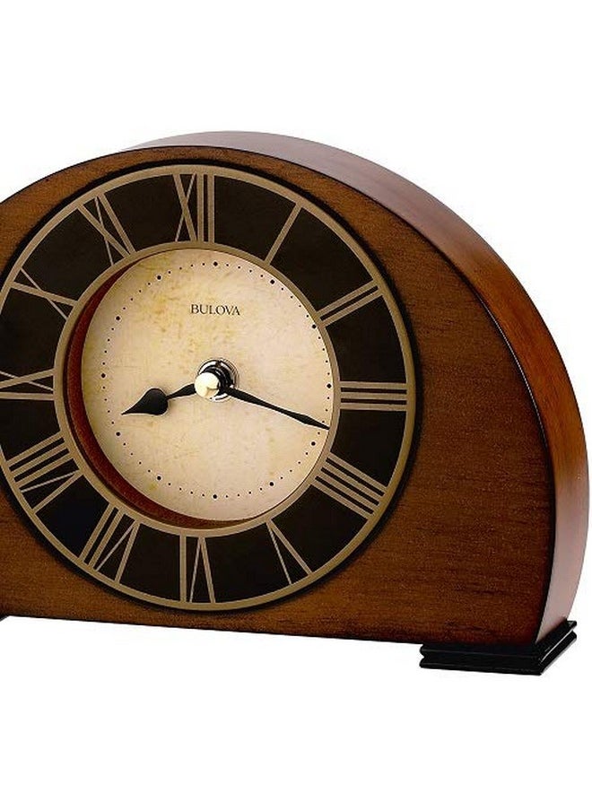 Bulova B7340 Tremont Clock, Walnut Finish