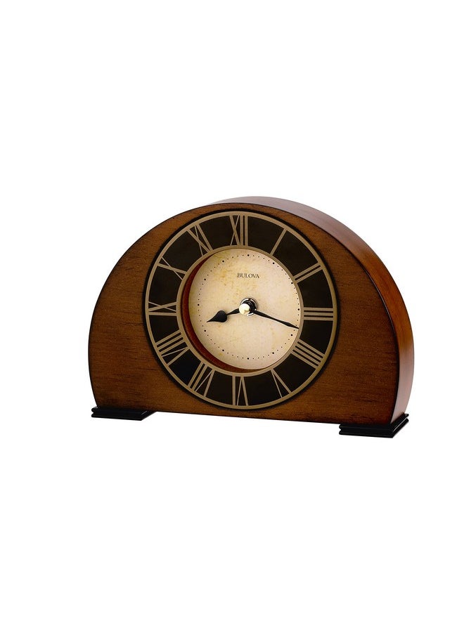Bulova B7340 Tremont Clock, Walnut Finish