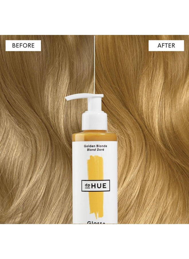 dpHUE Gloss+, Golden Blonde - Conditioning Semi-Permanent Hair Gloss - For Light Blondes with Golden Tones - No Mix Deposit - Lasts Up to Eight Washes - Vegan, Leaping Bunny Certified - 6.5 oz