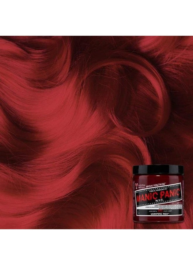 MANIC PANIC Vampire Red Semi Permanent Hair Color - Cruelty Free, Vegan Classic Dark Red Hair Dye - Safe to Create & Mix Custom Shades (4oz)