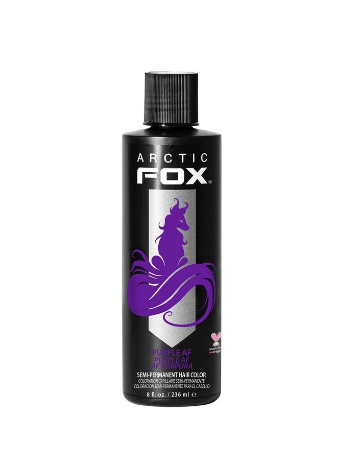 ARCTIC FOX Vegan and Cruelty-Free Semi-Permanent Hair Color Dye (8 Fl Oz, PURPLE AF)