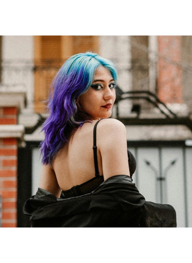 ARCTIC FOX Vegan and Cruelty-Free Semi-Permanent Hair Color Dye (8 Fl Oz, PURPLE AF)