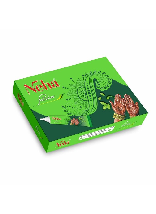 Neha Herbal Fast Color Tube (Pack of 10) 25g in Each Tube - Red
