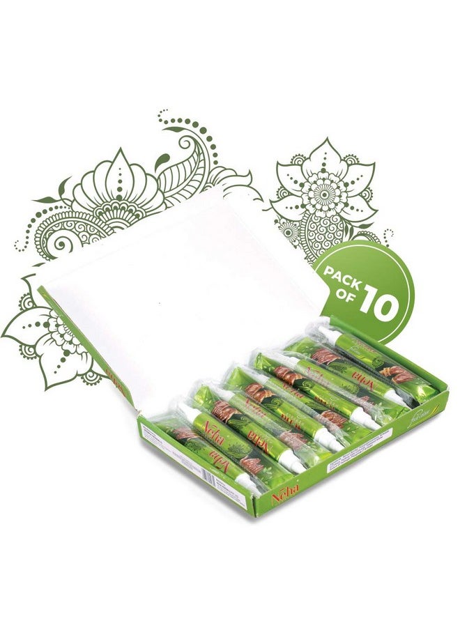 Neha Herbal Fast Color Tube (Pack of 10) 25g in Each Tube - Red