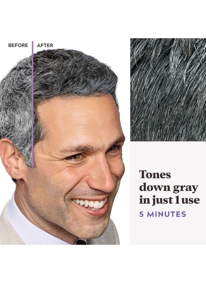 Just For Men Touch of Gray, Mens Hair Color Kit with Comb Applicator for Easy Application, Great for a Salt and Pepper Look - Black, T-55, Pack of 1
