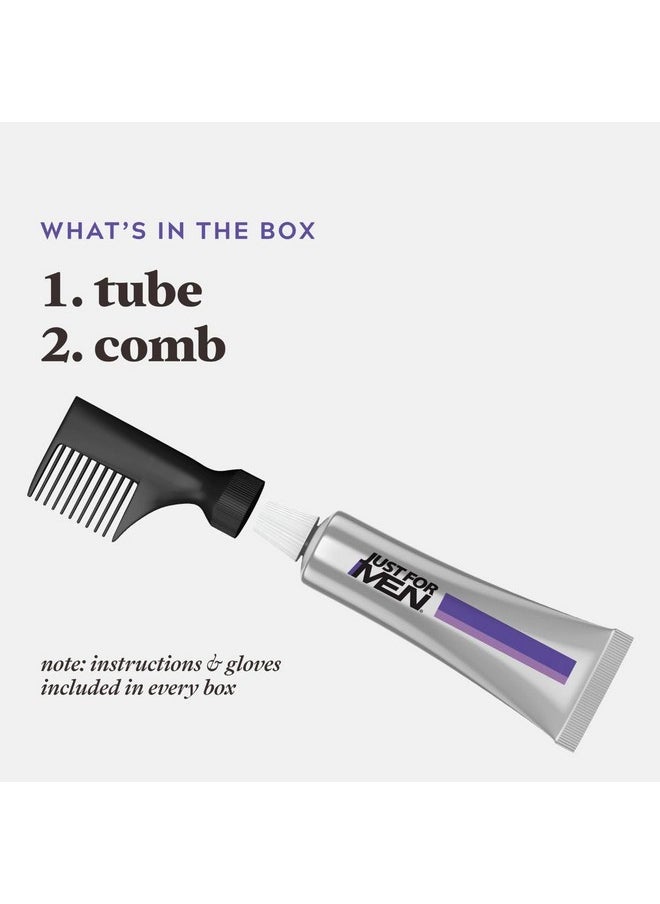 Just For Men Touch of Gray, Mens Hair Color Kit with Comb Applicator for Easy Application, Great for a Salt and Pepper Look - Black, T-55, Pack of 1