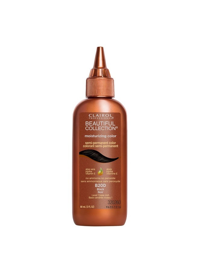 Clairol Professional Beautiful Collection Hair Color, 20D Black, 3 oz. - Packaging May Vary