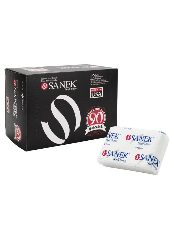 GRAHAM SANEK Salon Barber Stylist Neck Strips (12 Packs of 60) SD-43310 (4 Pack)