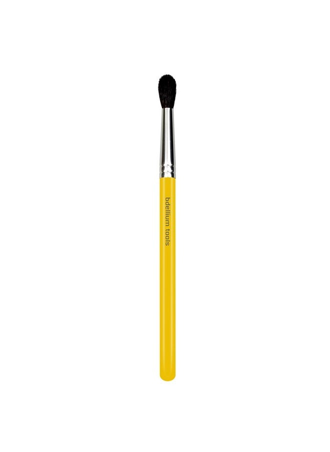 Bdellium Tools Professional Makeup Brush - Studio Series 785 Tapered Blending - With Mix of Soft Synthetic & Natural Fibers, For Applying Shadow (Yellow, 1pc)