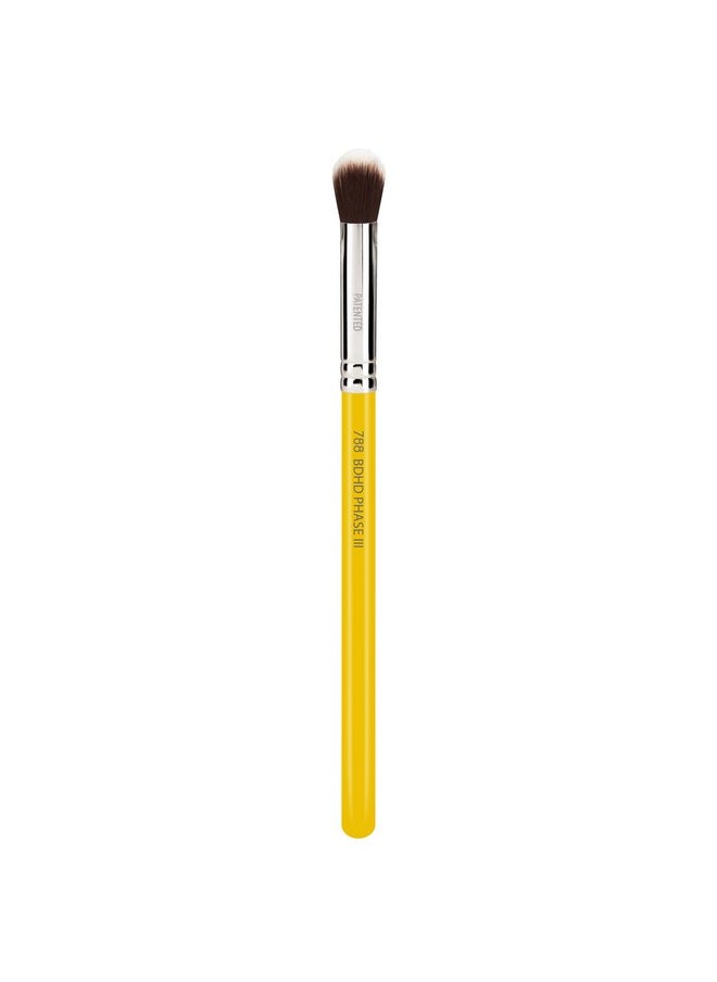 Bdellium Tools Professional Makeup Brush - Studio Series 788V BDHD Phase III Blending/Concealing - With Soft Synthetic Fibers, For Blending & Soften (Yellow, 1pc)