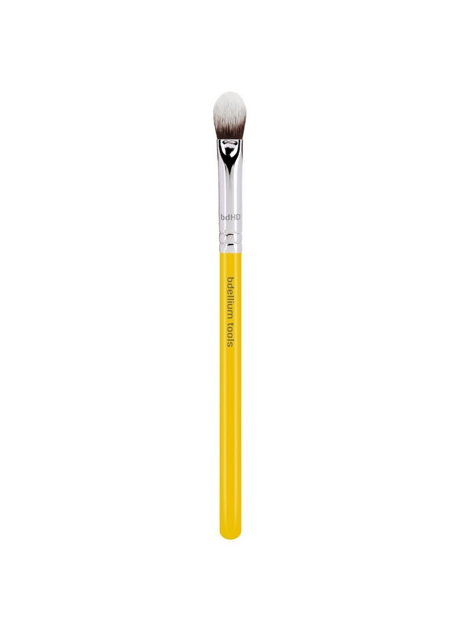 Bdellium Tools Professional Makeup Brush - Studio Series 788V BDHD Phase III Blending/Concealing - With Soft Synthetic Fibers, For Blending & Soften (Yellow, 1pc)