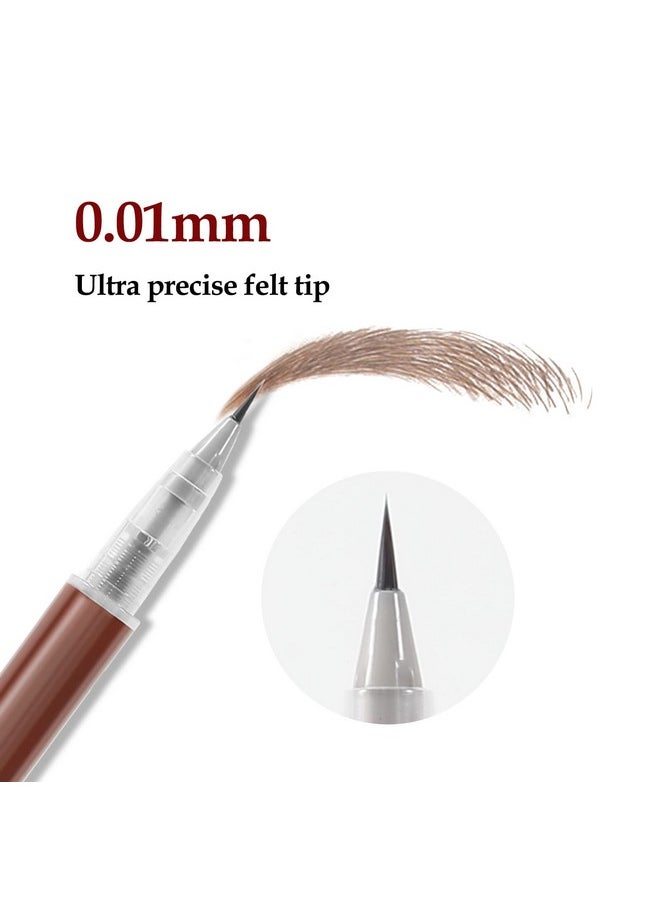 Boobeen Liquid Eyebrow Pen, Micro Brow Pen-0.01mm Precision Tip, Eyebrow Filler Pencil Creates Natural Eyebrow Makeup Long Lasting