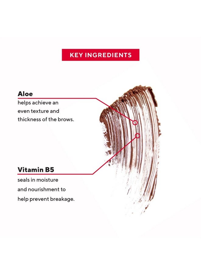 Mirabella Brow Shaper, All-In-One Long-Lasting Eyebrow Gel Shapes, Defines, Grooms, Fills & Thickens Brows, Brow Mascara with Aloe & Vitamin B5 for Conditioning & Strengthening, Universal Shade
