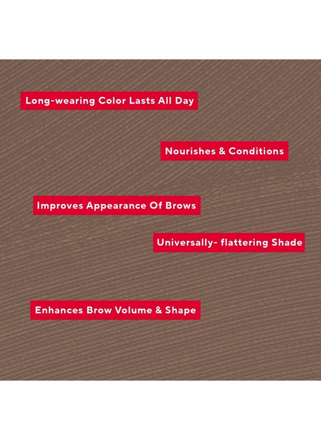 Mirabella Brow Shaper, All-In-One Long-Lasting Eyebrow Gel Shapes, Defines, Grooms, Fills & Thickens Brows, Brow Mascara with Aloe & Vitamin B5 for Conditioning & Strengthening, Universal Shade