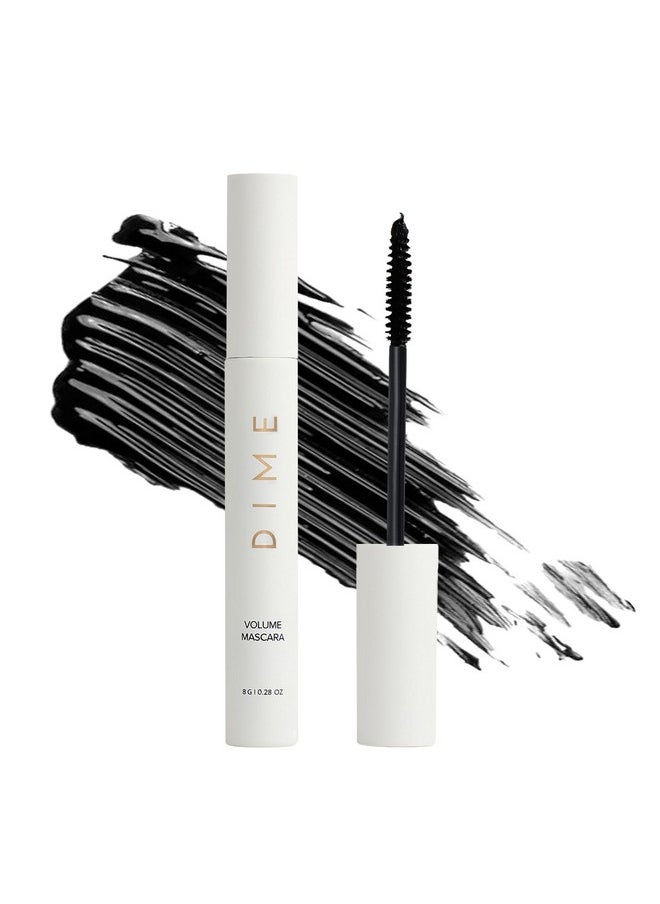 DIME Beauty Volume Mascara - Smudge-Proof Tubing Mascara for Fuller, Thicker Lashes, Adds Volume & Length, Black 0.28 oz / 8 g