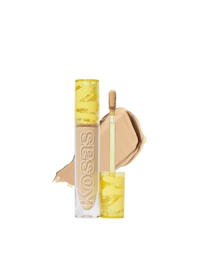Kosas Revealer Concealer - Medium Coverage Makeup with Hyaluronic Acid, Conceals Dark Circles Under Eyes, Dark Spots and Blemishes + Brightens, Hydrates, Long-Lasting & Vegan, (Tone 5.5 O)
