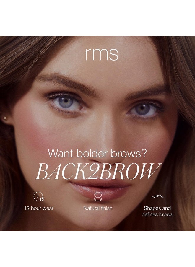 RMS Beauty Back2Brow Pencil, Brow Pencil with Spoolie, Blonde Eyebrow Pencil, Brown Eyebrow Pencil, Black Eyebrow Pencil, Eye Brow Pencil