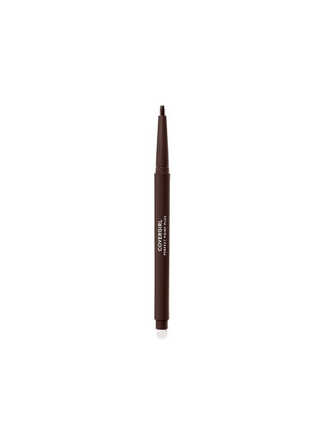 CoverGirl Perfect Point Plus Eyeliner Pencil, Espresso, Long-Lasting, Versatile Brown Eyeliner, Soft Smudging Tip, No Sharpening Needed, Pack of 1
