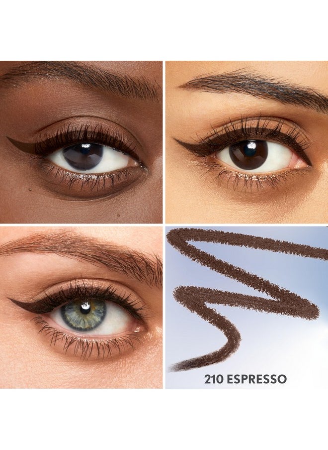 CoverGirl Perfect Point Plus Eyeliner Pencil, Espresso, Long-Lasting, Versatile Brown Eyeliner, Soft Smudging Tip, No Sharpening Needed, Pack of 1