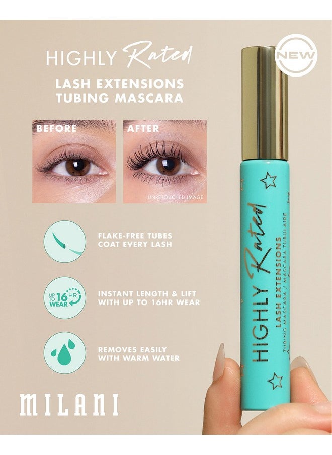 Milani Highly Rated Lash Extensions Tubing Mascara for Added Length and Lift - Black - As Seen on Tik Tok