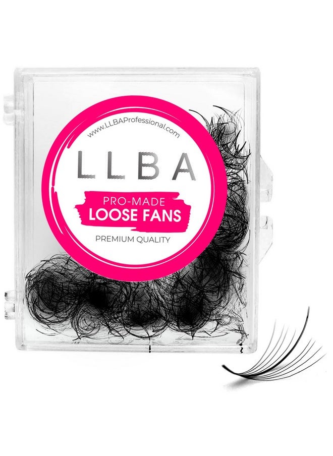 LLBA Promade Wispy Lash Extensions 9D 0.05, 100% Handmade Eyelashes Volume Fans, C Cc D Curls, 9-17 Mm Length, Long-Lasting, Easy Application (D 12 mm)