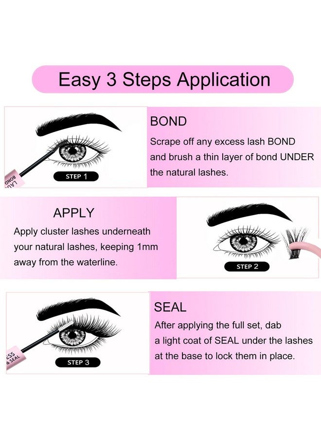Lash Bond and Seal for Eyelash Extensions Cluster Lash Glue Long Lasting Eyelash Glue Waterproof DIY Lash Extension Glue Individual Lash Glue