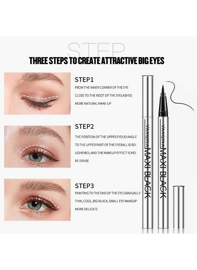 5x Longer Voluminous Eyelashes, 2 in 1 Vibely Mascara & Eyebrow Pencil & Eyeliner & Eyebrow Soap Kit & 10Pcs Eyebrow Trimming Blades, Waterproof No Clumping (5 Set)