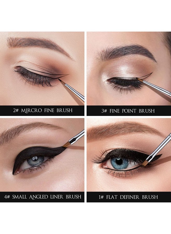 Eyeliner Brush Set - Eye Makeup Brushes (Sapphire Blue)