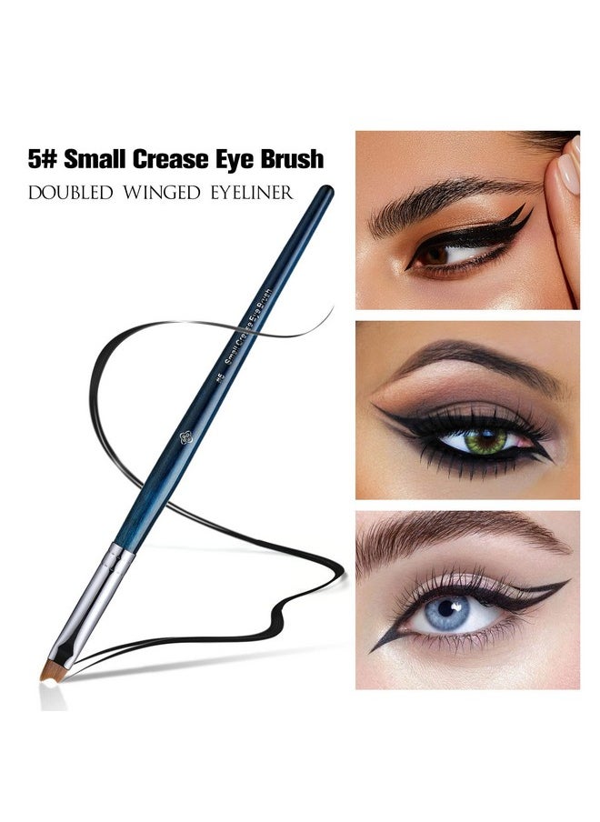 Eyeliner Brush Set - Eye Makeup Brushes (Sapphire Blue)
