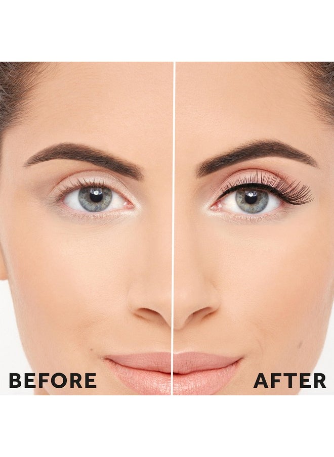 Eylure Line & Lash Kit, 2-in-1 Lash Black Glue Eyeliner and False Lashes, Faux Mink Wispy