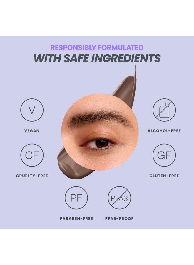 Wonderskin Eyebrow Tint - Wonder Blading Brow Stain & Go Masque, Long Lasting Brow Tint, Transfer Proof and Smudge Proof Eyebrow Stain (Dark Brunette)