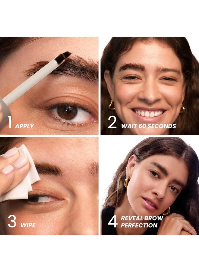 Wonderskin Eyebrow Tint - Wonder Blading Brow Stain & Go Masque, Long Lasting Brow Tint, Transfer Proof and Smudge Proof Eyebrow Stain (Dark Brunette)