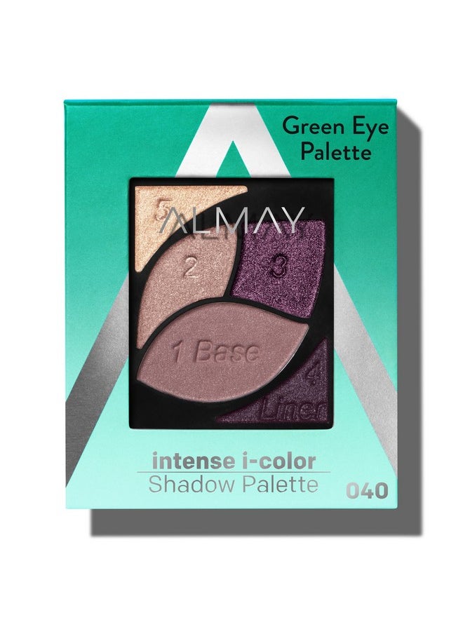 Almay Eyeshadow Palette, Longlasting Eye Makeup, Primer Enriched with Antioxidant Vitamin E, Hypoallergenic, 040 Green Eyes, 0.1 Oz