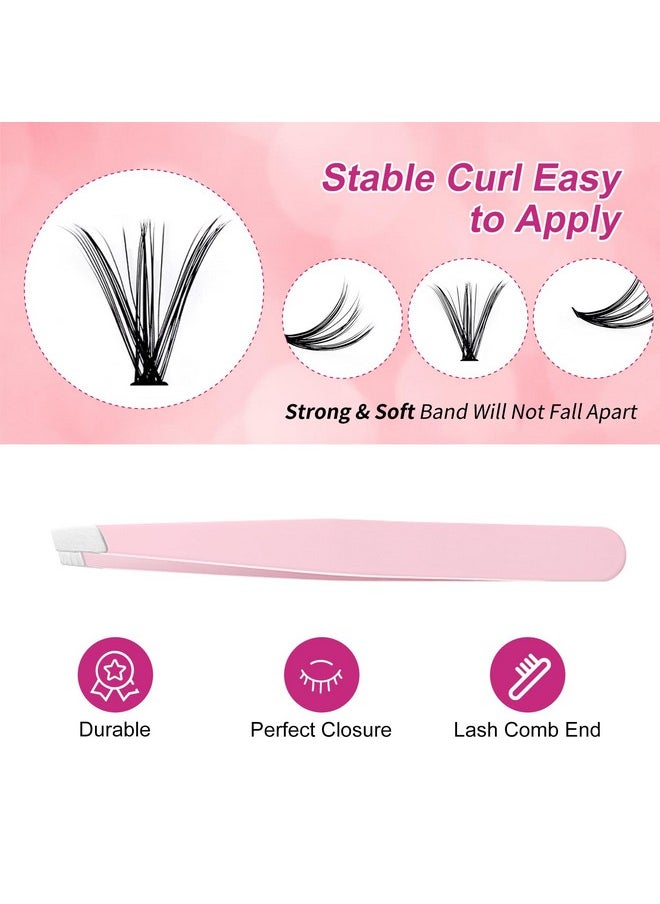 FADLASH DIY Eyelash Extension Kit, 240Pcs Lash Clusters with Lash Bond and Seal, Clusters Eyelash Applicator Tool, D Curl DIY Lash Kit (30D+40D Kit)