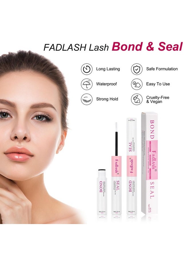 FADLASH DIY Eyelash Extension Kit, 240Pcs Lash Clusters with Lash Bond and Seal, Clusters Eyelash Applicator Tool, D Curl DIY Lash Kit (30D+40D Kit)