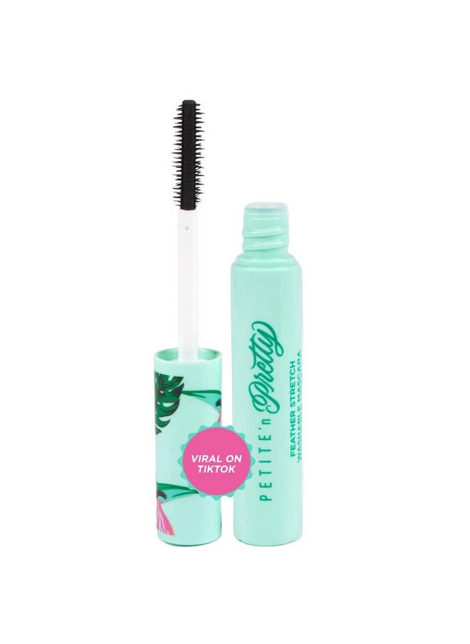 Petite 'n Pretty Feather Stretch Tubing Washable Mascara - Makeup for Kids, Tweens and Teens - Extends lashes, Easy to Apply & Remove - Non Toxic & Made in the USA - As Seen on TikTok