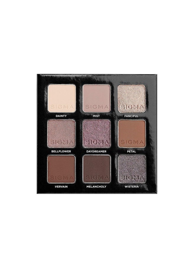 Sigma Beauty On-the-Go Eyeshadow Palette - Hazy - 9 Bold Eyeshadow Shades in Matte, Shimmer and metallic Finishes - Highly Pigmented Vegan Eye Makeup Palette - Clean Beauty Products