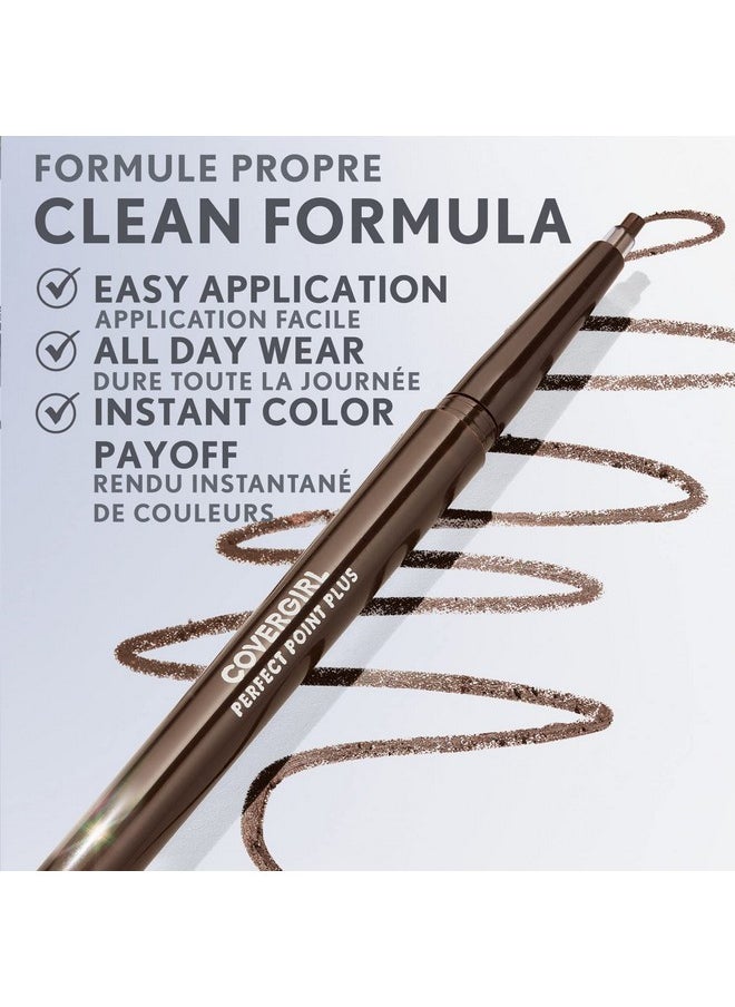 CoverGirl Perfect Point Plus Eyeliner Pencil, Midnight Blue, Long-Lasting, Versatile Navy Eyeliner, Soft Smudging Tip, No Sharpening Needed, Pack of 1
