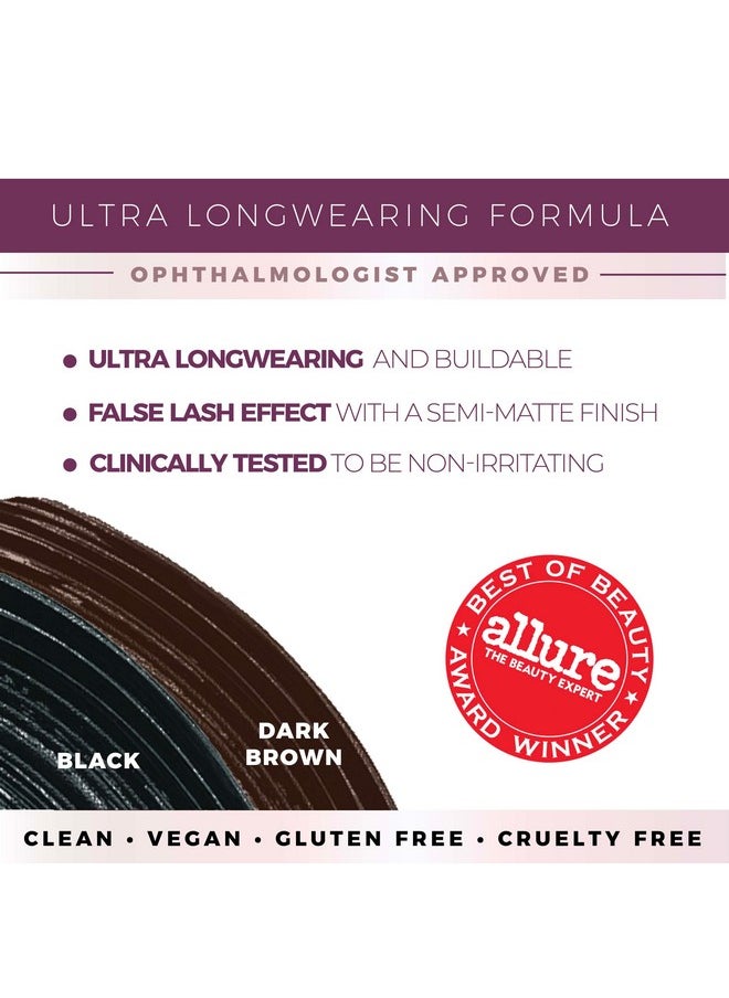 Blinc UltraVolume Tubing Mascara, Volumizing, Lengthening and Curling Mascara, Ultra-Longwearing Washable Mascara, Clean, Vegan and Cruelty-Free, 9mL / 0.30 Fl Oz (Pack of 1)