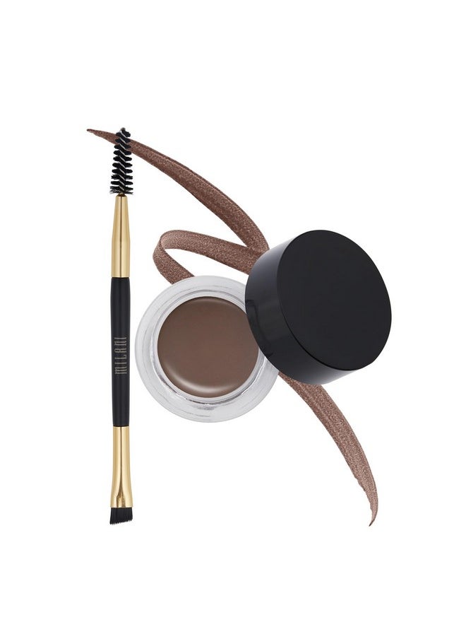 Milani Stay Put Brow Color - Dark Brown (0.09 Ounce) Vegan, Cruelty-Free Eyebrow Color that Fills and Shapes Brows…