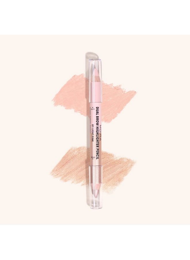 Dual Brow Highlighter Pencil (001, Light Pink)