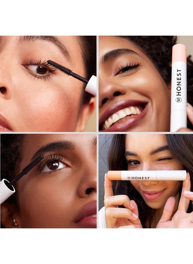 Honest Beauty 2-in-1 Extreme Length Clean Mascara + Lash Primer | Lengthening + Volumizing | EWG Verified + Cruelty Free | Black, .27 fl oz
