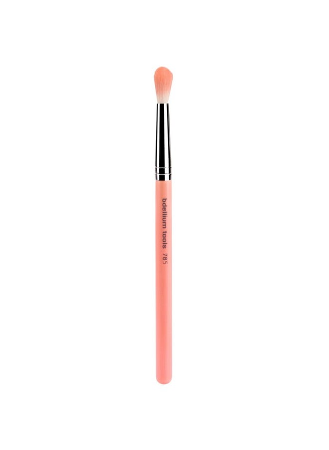 Bdellium Tools Professional Makeup Brush - Pink Bambu Series 785 Tapered Blending - With Soft Synthetic Fibers, For Applying Shadow (Pink, 1pc)
