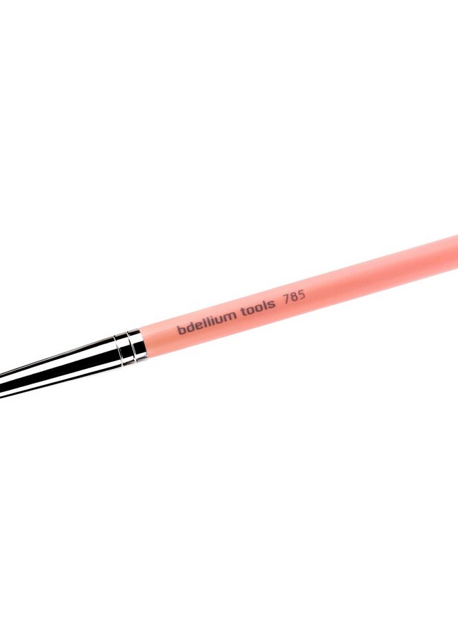 Bdellium Tools Professional Makeup Brush - Pink Bambu Series 785 Tapered Blending - With Soft Synthetic Fibers, For Applying Shadow (Pink, 1pc)