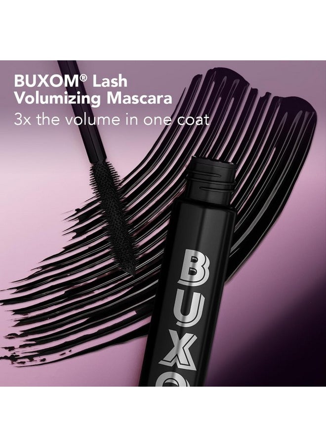 BUXOM Lash Volumizing Mascara for up to 3X More Volume, Voluminous & Lengthening Mascara for Lash Lift, Cruelty-Free, Black