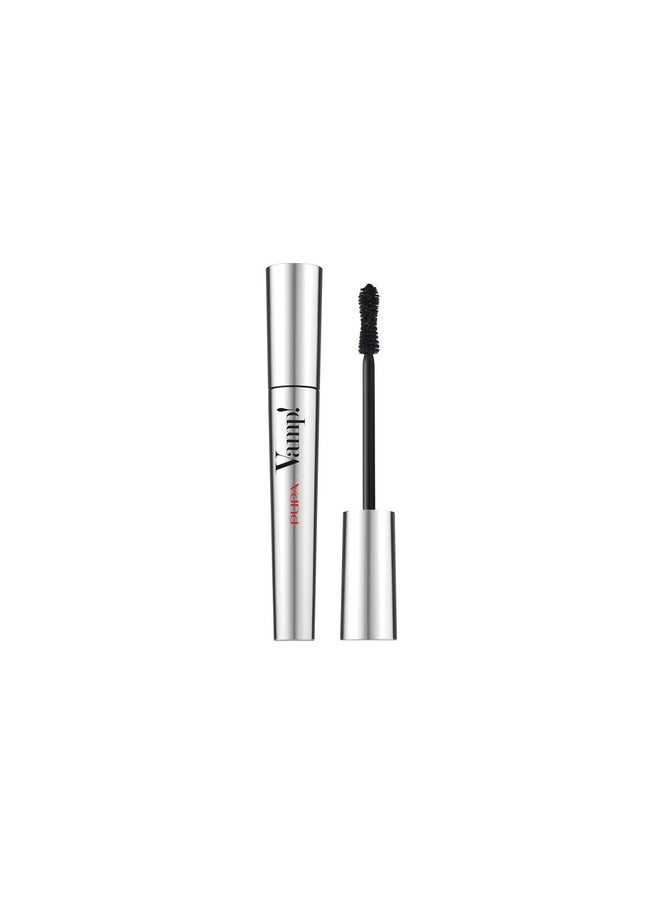 PUPA Milano Vamp! Mascara - For Voluminous And Dramatic Eyelashes Max Lengthening Defining Formula Adds Instant Impact Boost Eye Allure With Long, Thick Lashes 100 Extra Black 0.32 Oz, 40080001