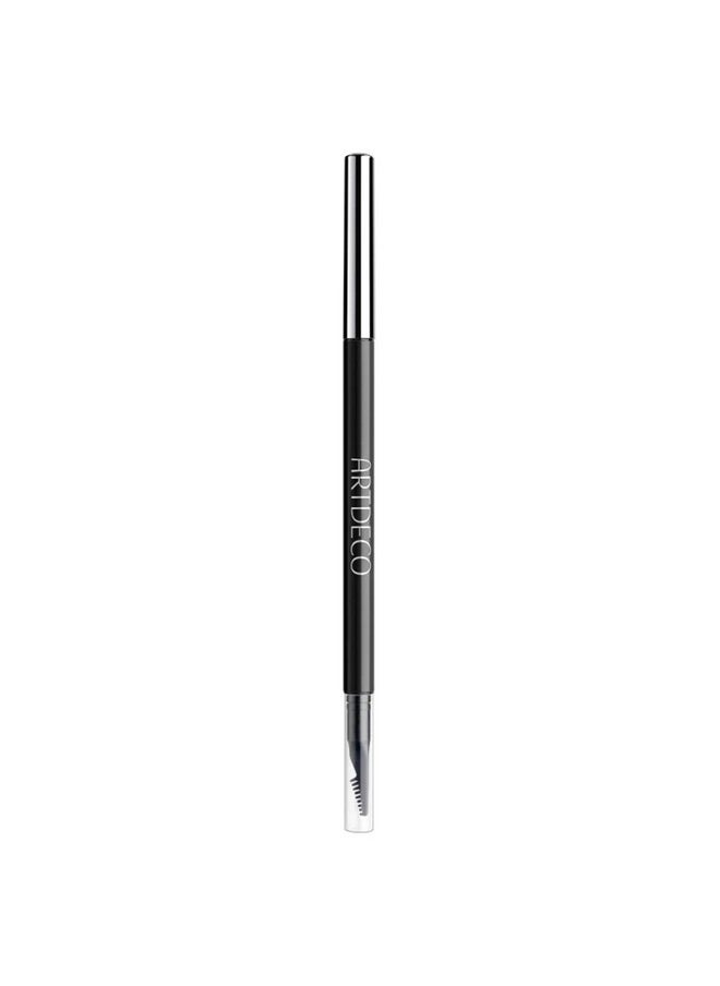 ARTDECO Ultra Fine Brow Liner - Coal - Thin Twist-Out Tip Creates Ultra-Fine Lines - Integrated Grooming Brush - Smudge-Proof & Waterproof - Eyebrow Pencil - Eye Makeup - Vegan - 0.03 Oz