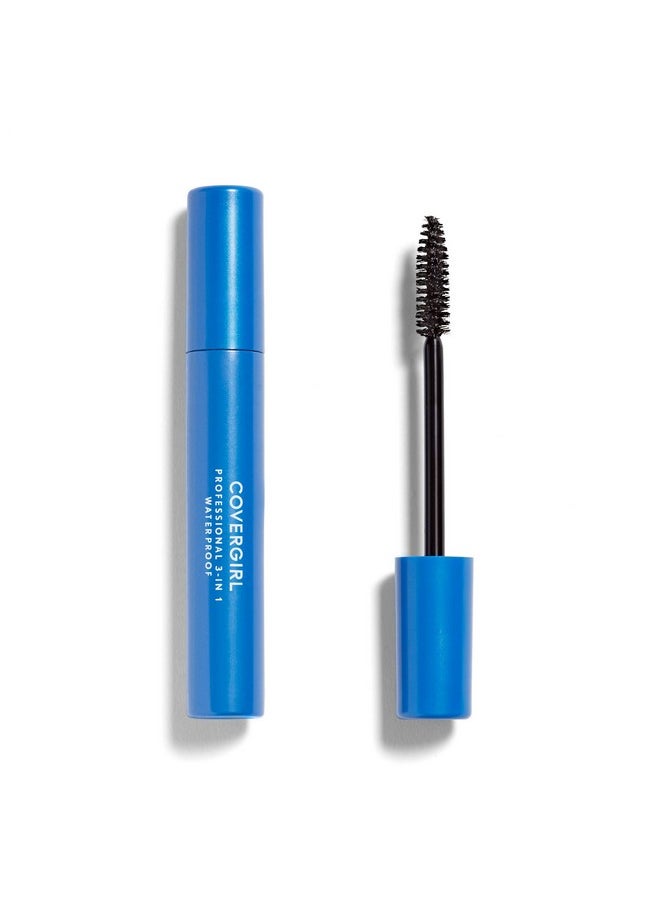 COVERGIRL Professional 3-in-1 Waterproof Mascara, Very Black 225, (Packaging May Vary), 0.3 Fl Oz (Pack of 1)